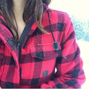 Carhartt Red Buffalo Plaid Coat 🦬